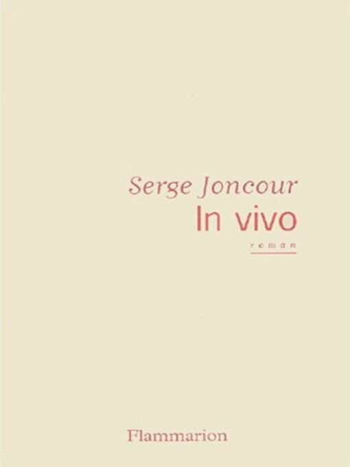 Title details for In vivo by Serge Joncour - Wait list